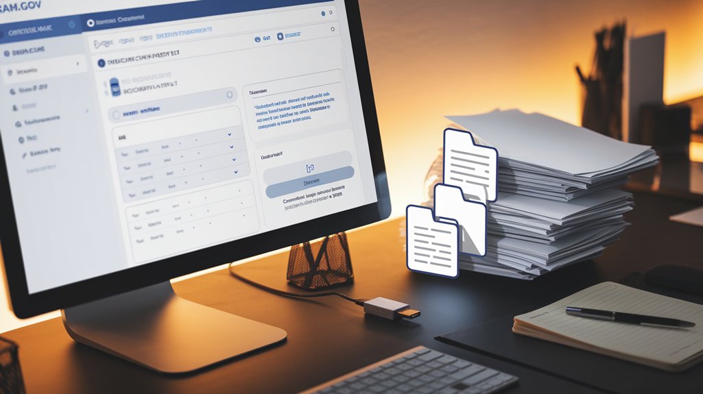 uploading documents in sam gov